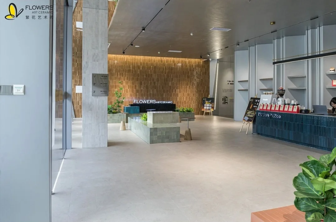 Fanhua Art Tile Headquarters — showroom overview