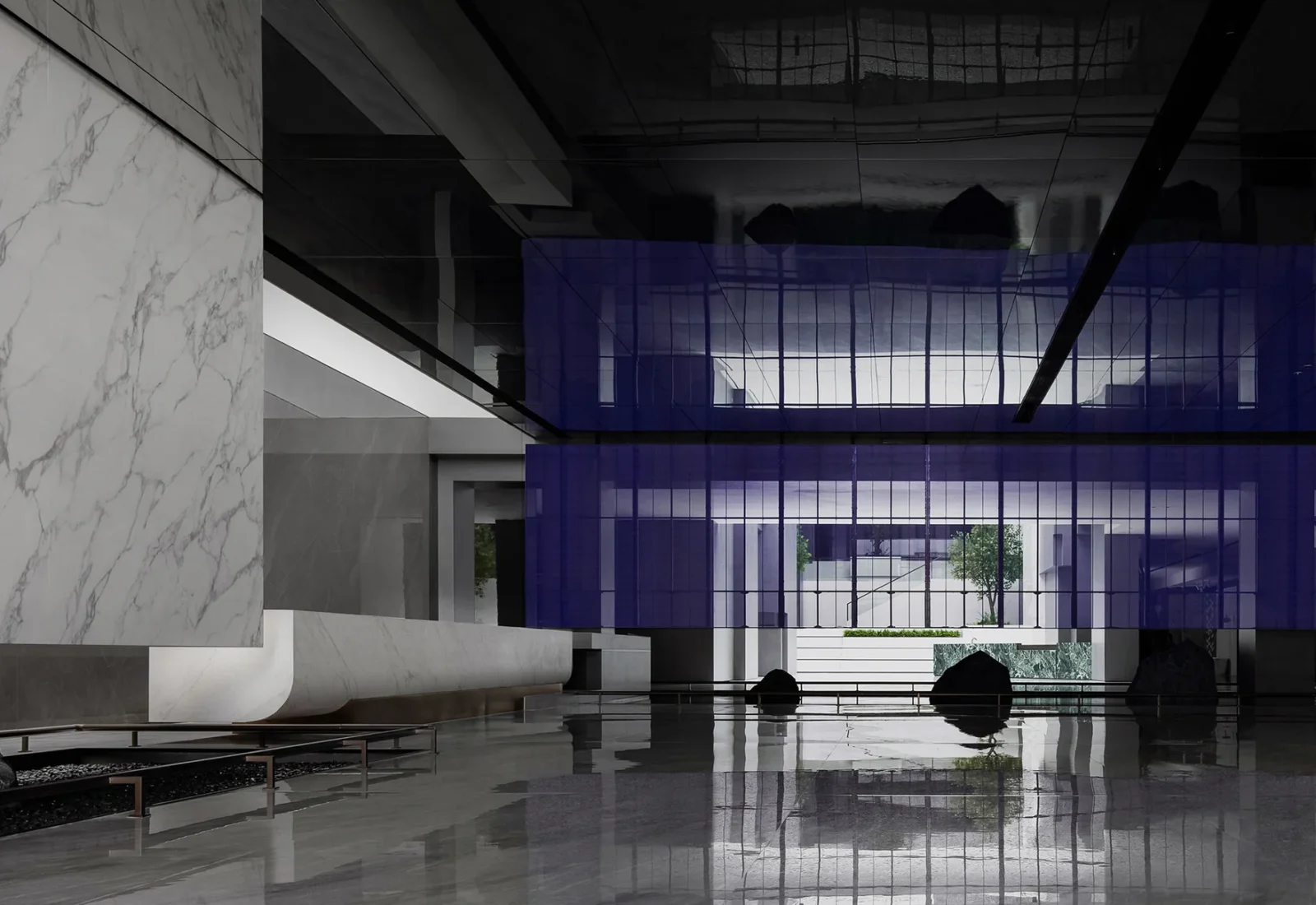 OUMEI Quarry Atrium Headquarters — interior view 2