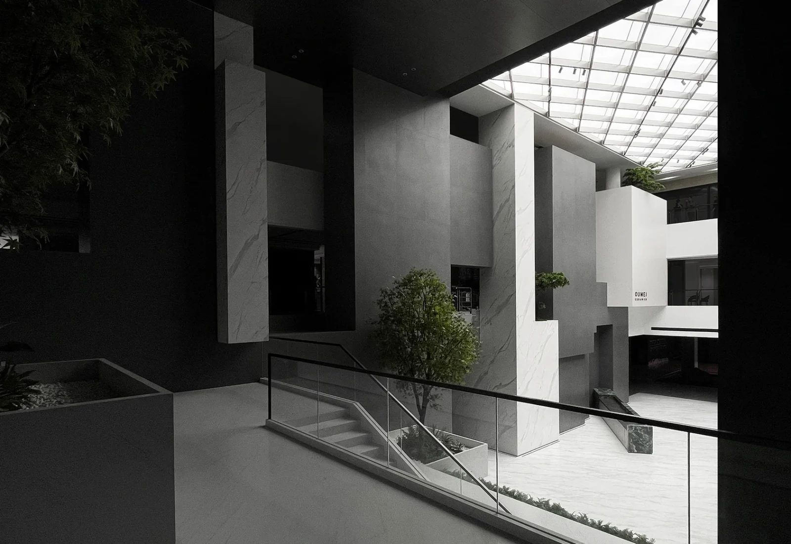 OUMEI Quarry Atrium Headquarters — interior view 14